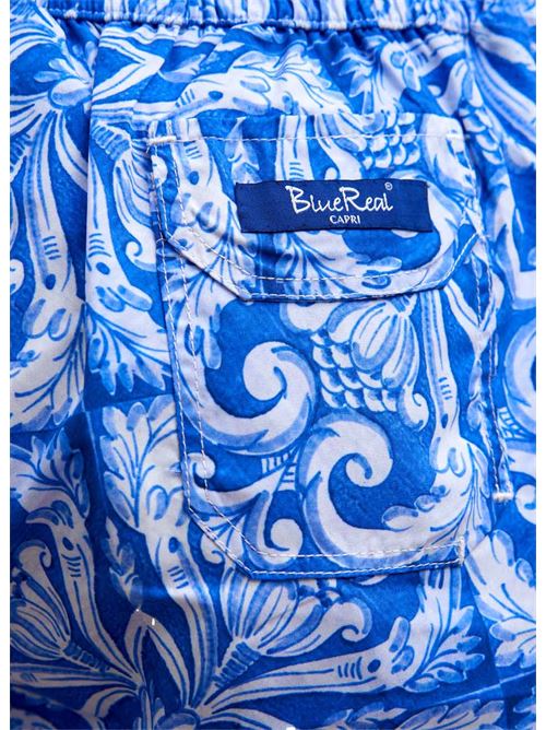 Costume bambino con Maioliche Blue Real Capri | MATTUNELLKIDSAZZURRO